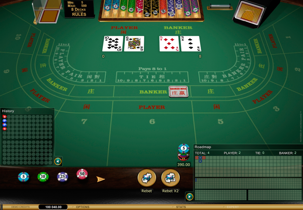 How to play baccarat online