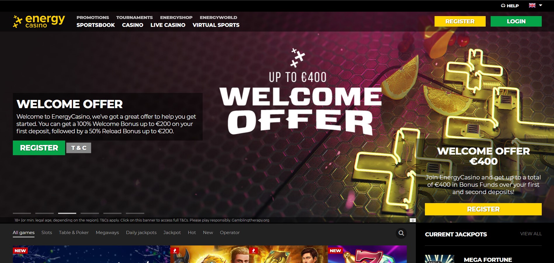 EnergyCasino Review Get 100 Up To 200 EnergyCasino Review Get 100 Up To 200