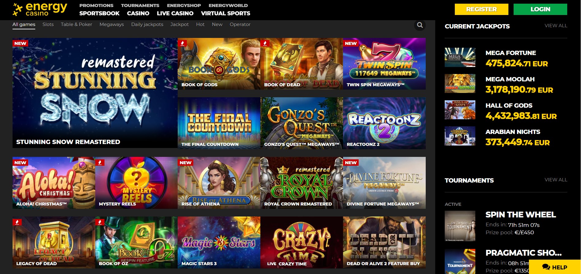 EnergyCasino Review Get 100 Up To 200
